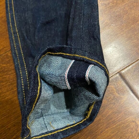 Brave Star Selvedge Skinny Japanese Raw Denim Blue Jeans USA Made Men's 30 x 34 - Picture 8 of 14